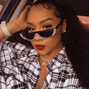 Rhinestone Cat Eye Sunglasses