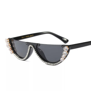 Rhinestone Cat Eye Sunglasses