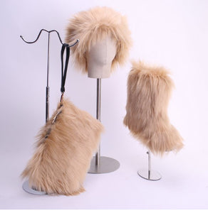 Fur Boots Set