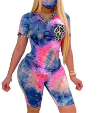 Load image into Gallery viewer, Tie Dye Chill Set with Face Masks
