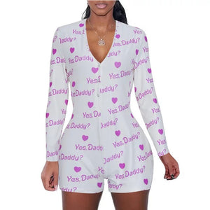 Plus size yes online daddy onesie