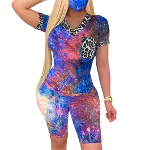 Tie Dye Chill Set with Face Masks